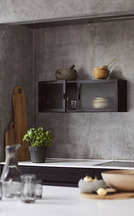 Vægskab Dallas - Sort (LGB)