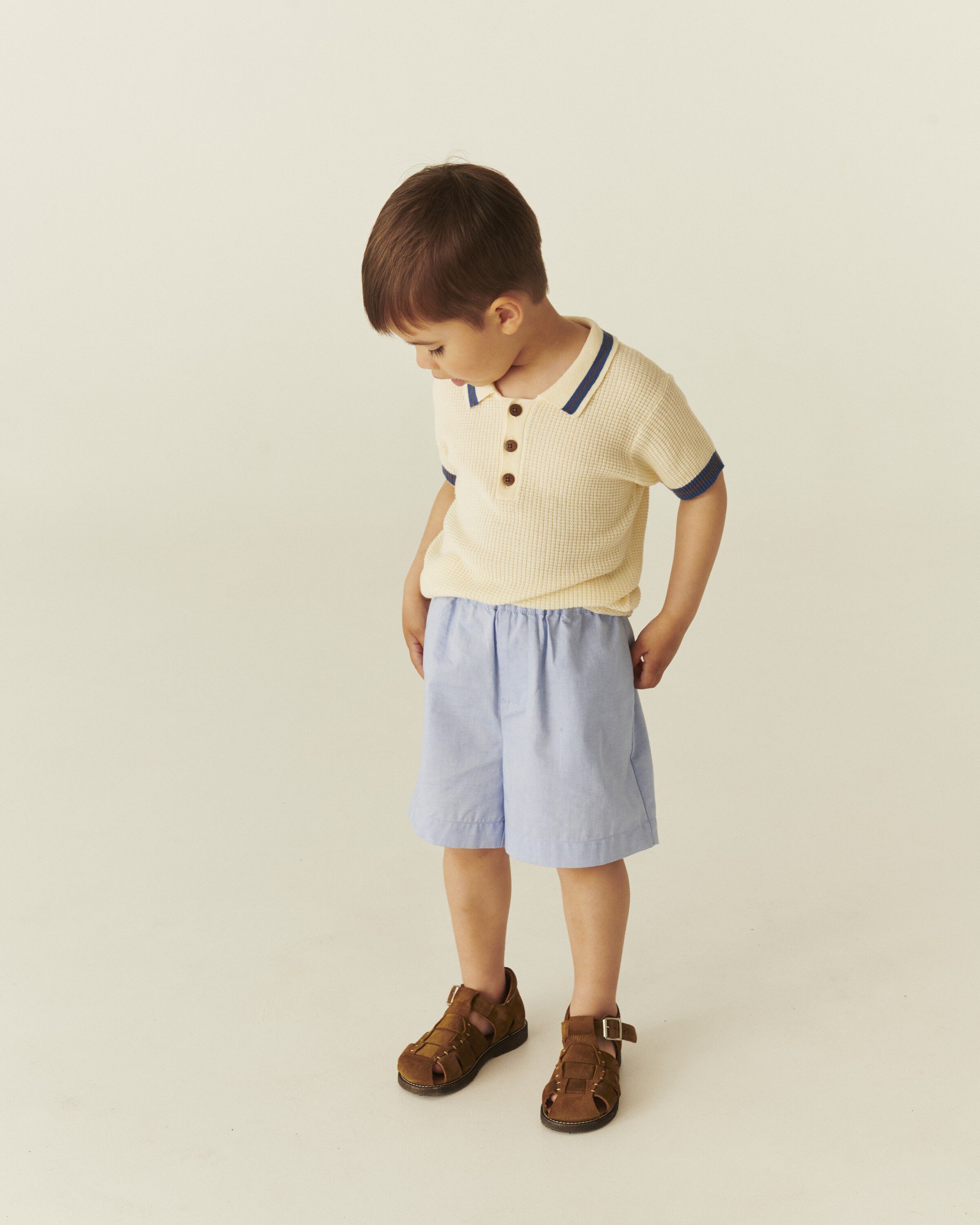 KNITTED PATTERN POLO