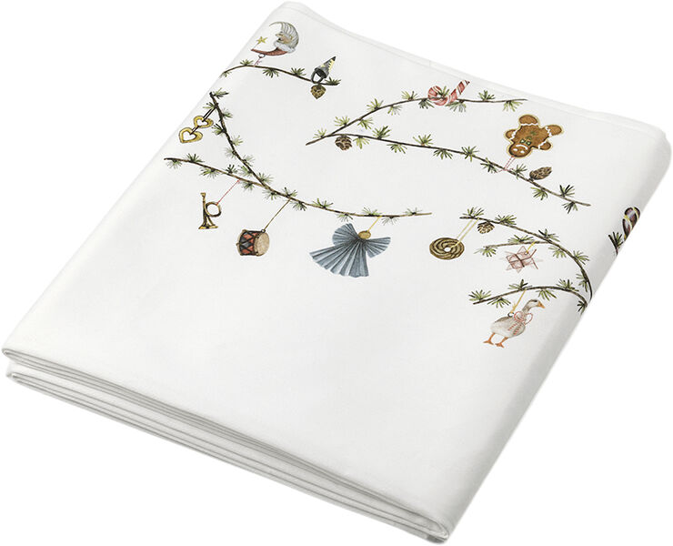 Hammershøi Christmas Dug 150x320 cm hvid m. deko