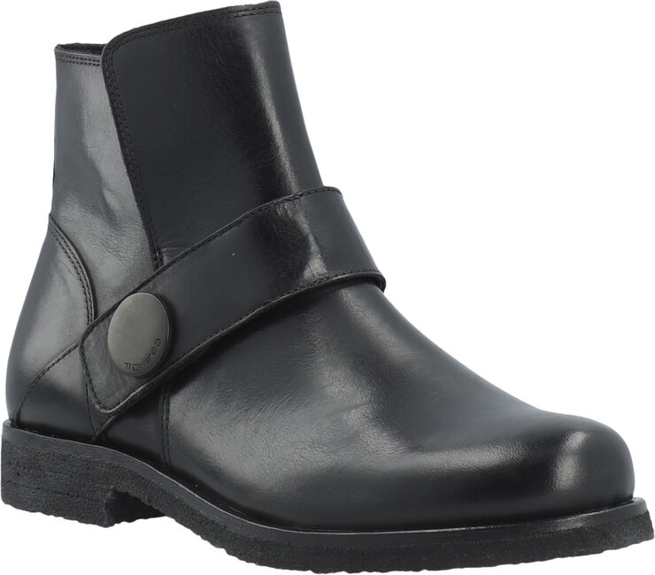 CASFREJA Low Biker Boot Pull Up Leather