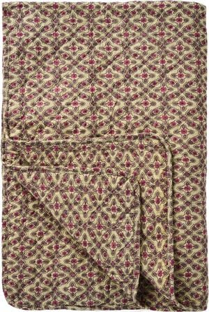 Quilt m/hindb&aelig;rfarvet og lilla rudem&oslash;nster