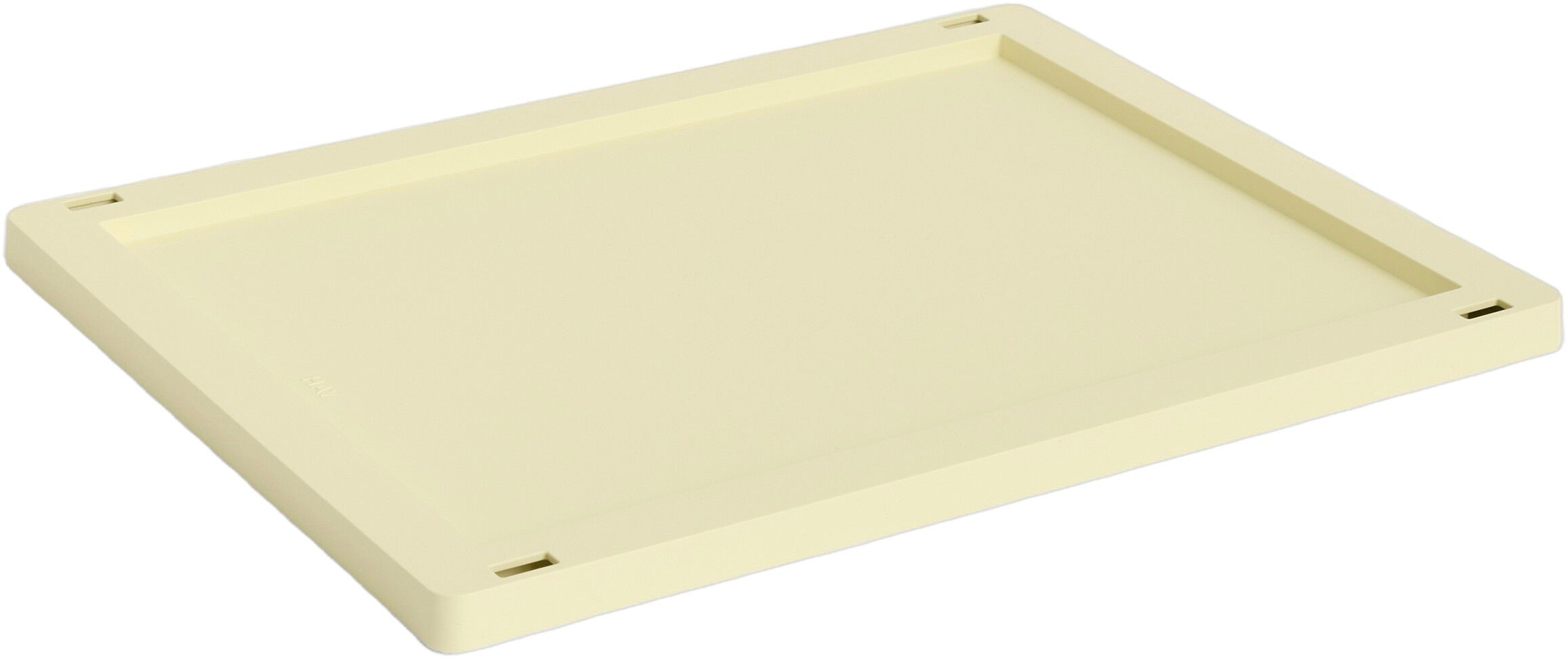 HAY Colour Crate Lid Plastic-Medium-Light yellow