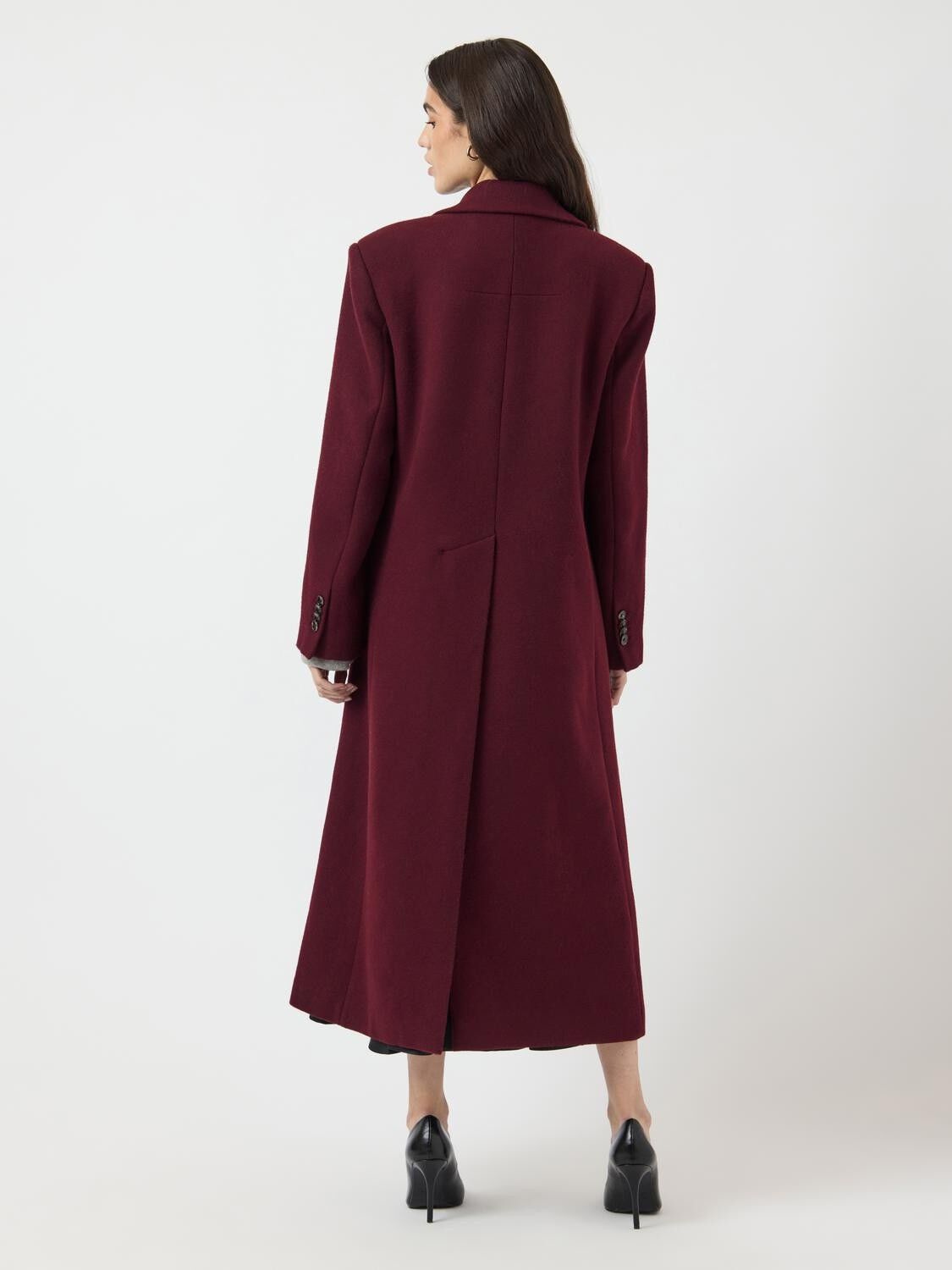 Yasroyla Ls Wool Blend Long Coat S. Noos