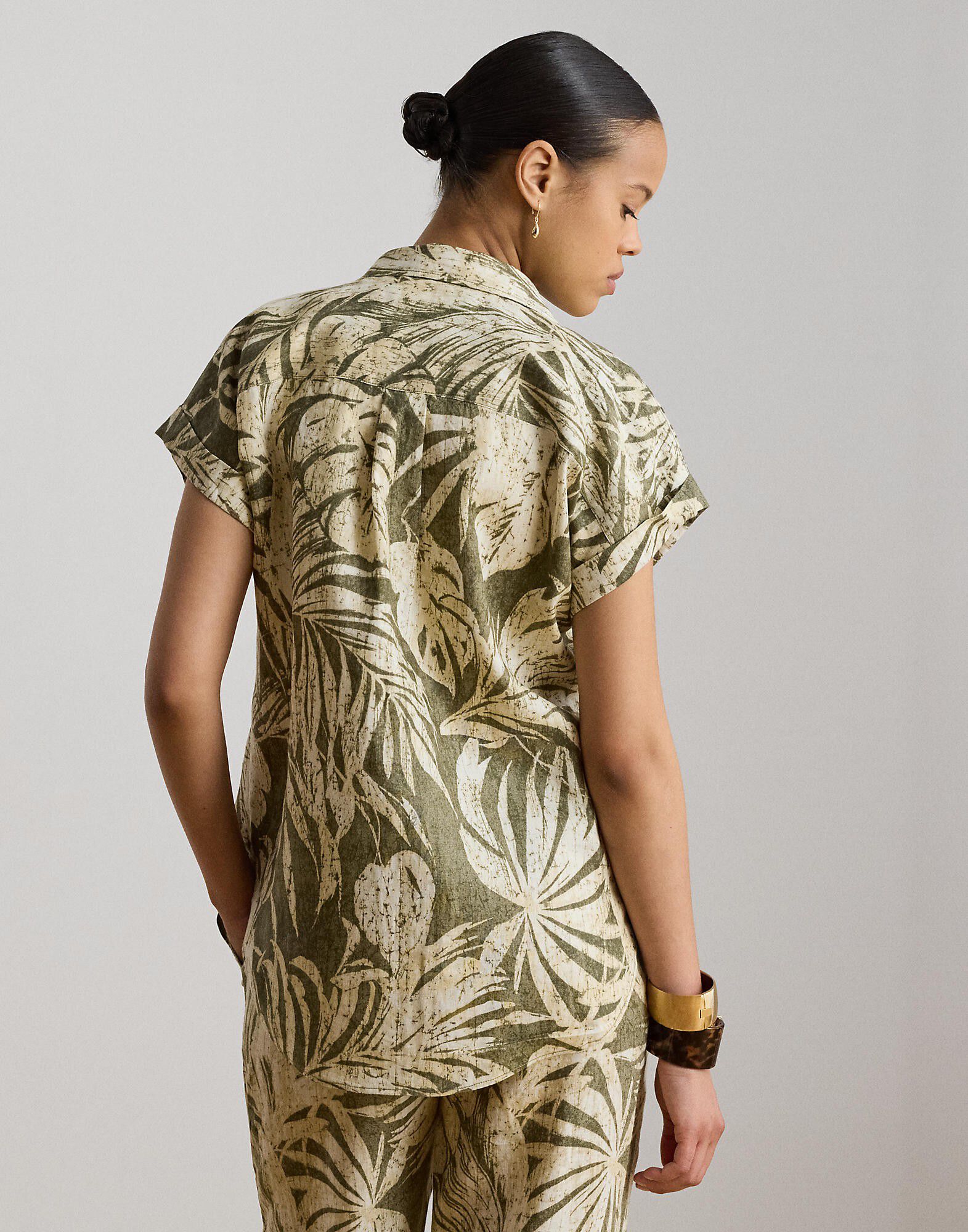 Relaxed Fit Print Short-Sleeve Shirt