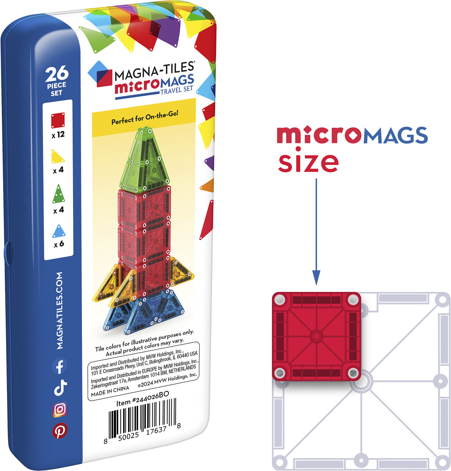 MAGNA-TILES microMAGS Tra