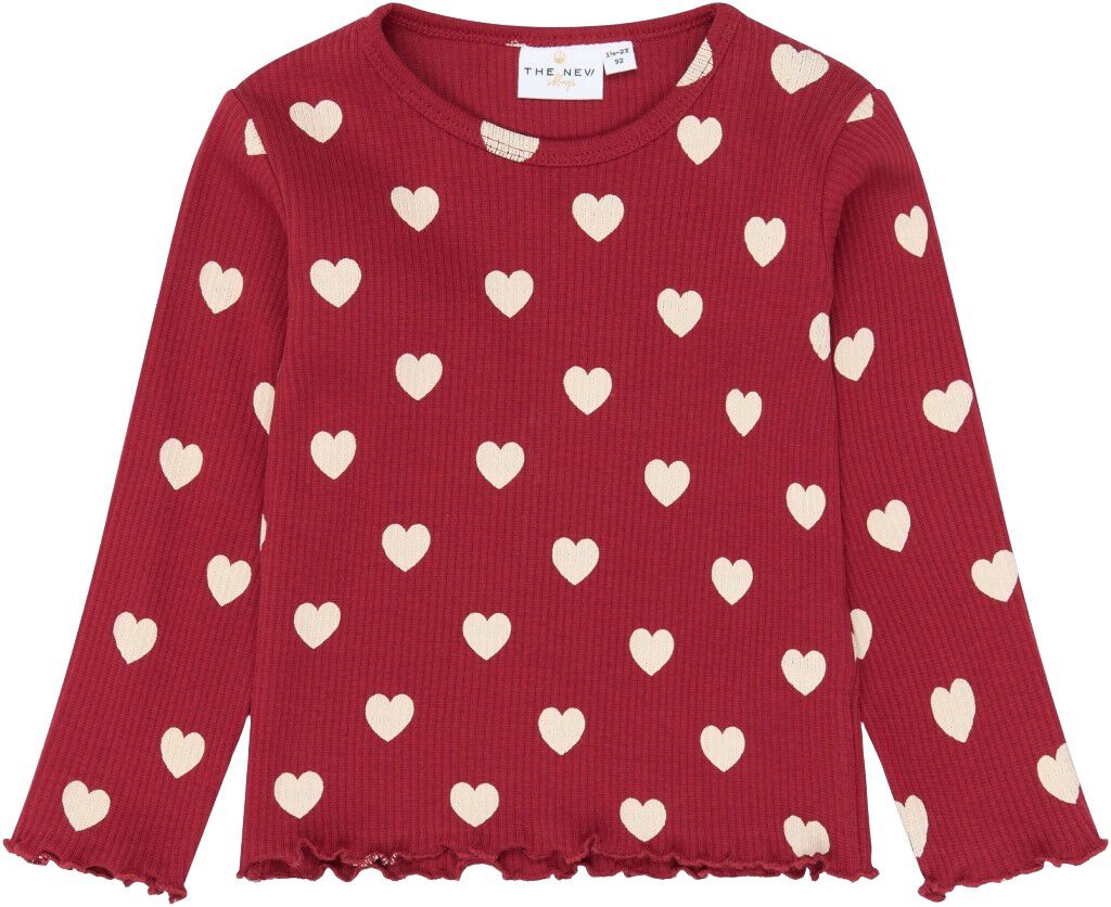 Tnstholiday Red Heart Rib Night Set
