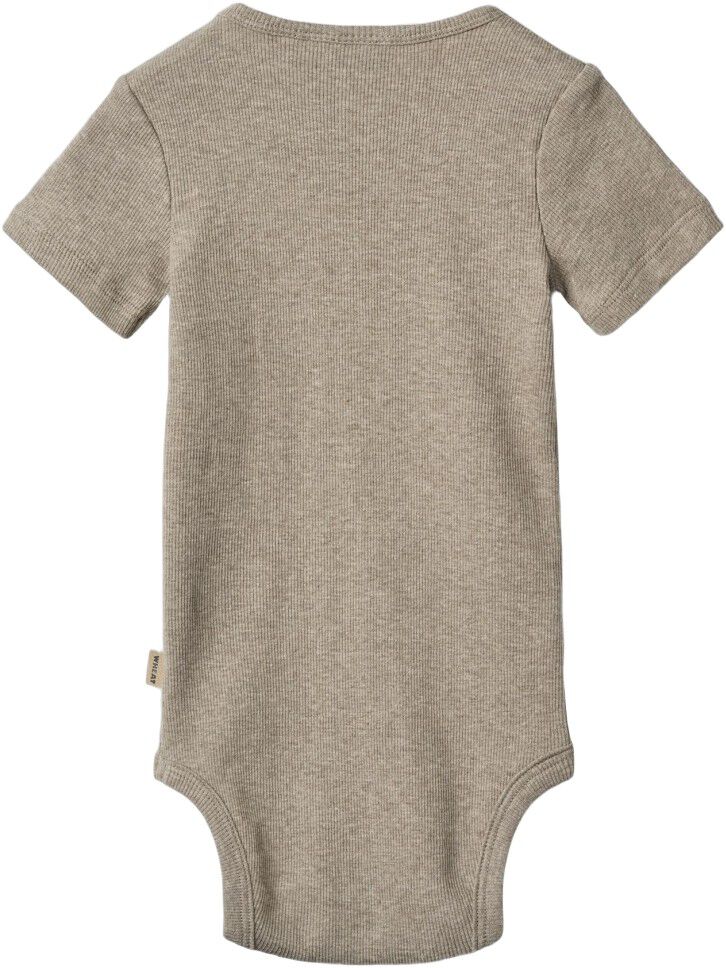 Kort&aelig;rmet Rib Body Timo