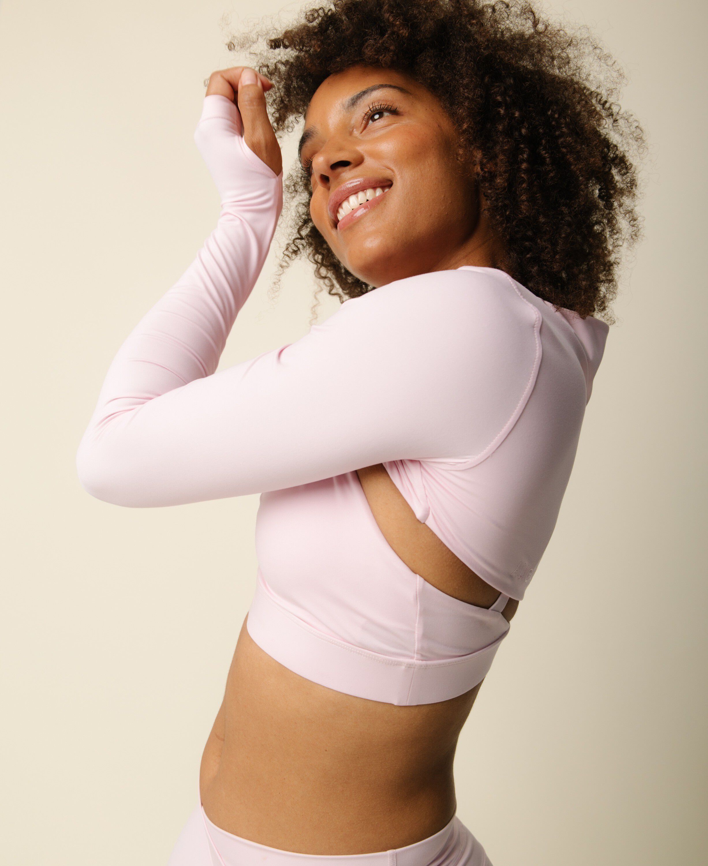 Cartel x Align by Blume long sleeve shrug - Blush