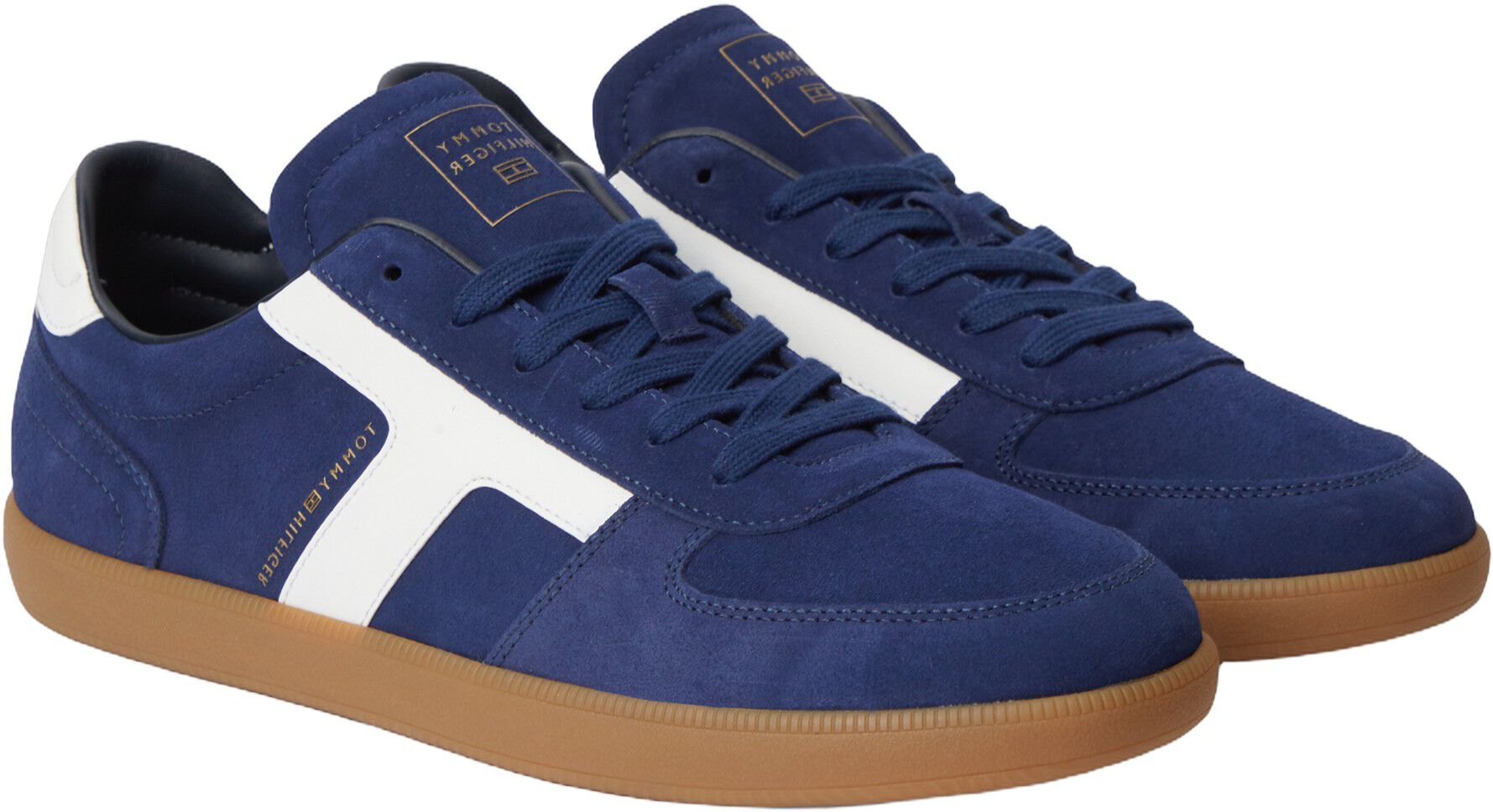 Suede Mixed Texture Trainers