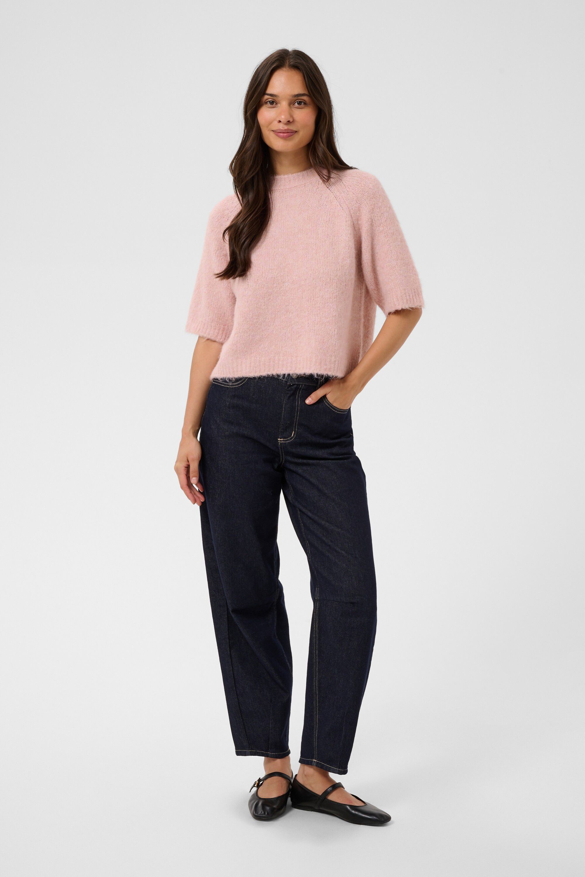 KAemilie Cropped Knit Pullover