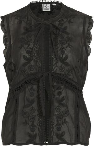 ROUIVY S/L TIE NECK TOP