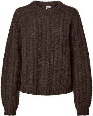 PCAIRY LS O-NECK KNIT BC