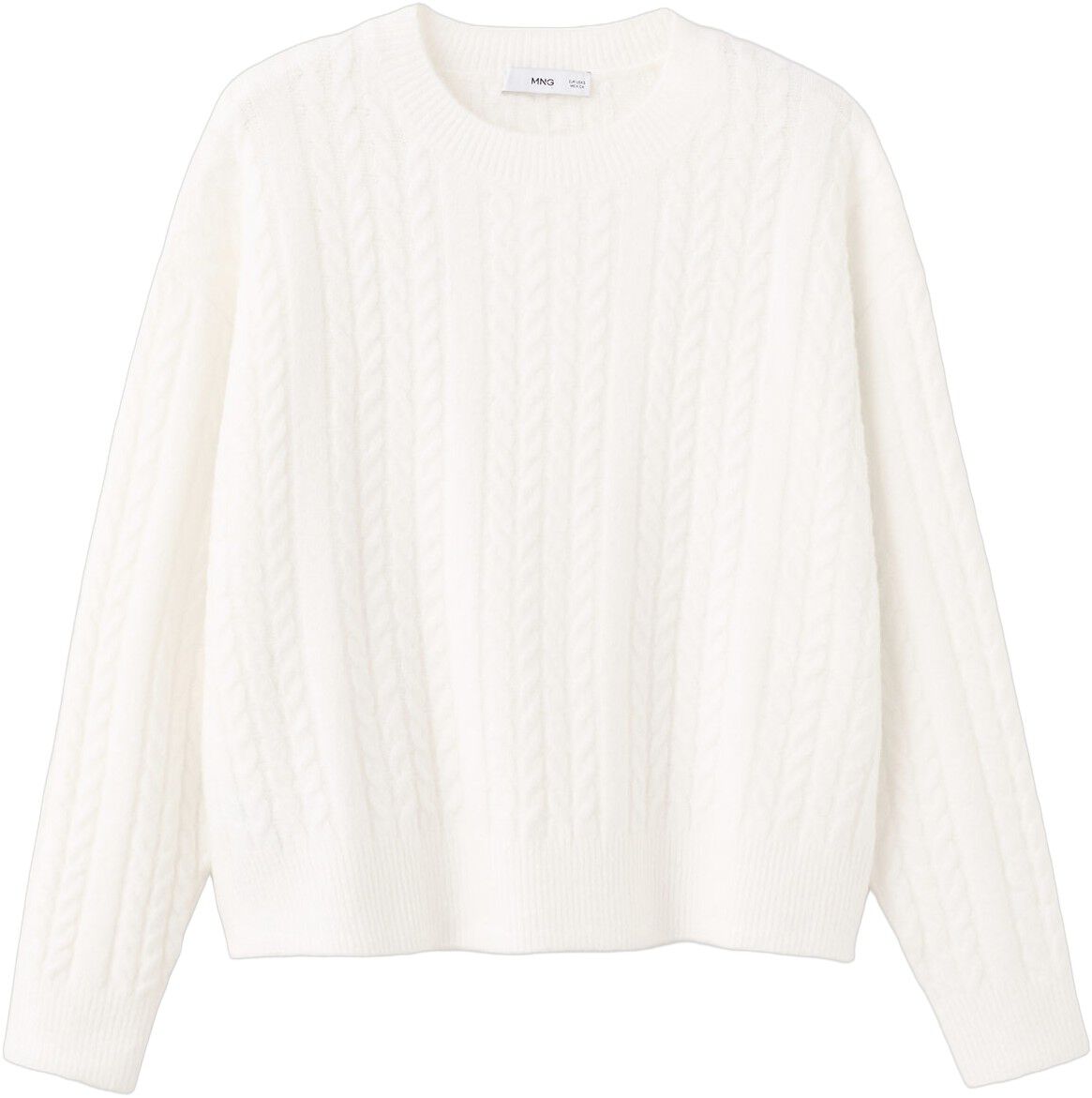 Braided knitted sweater