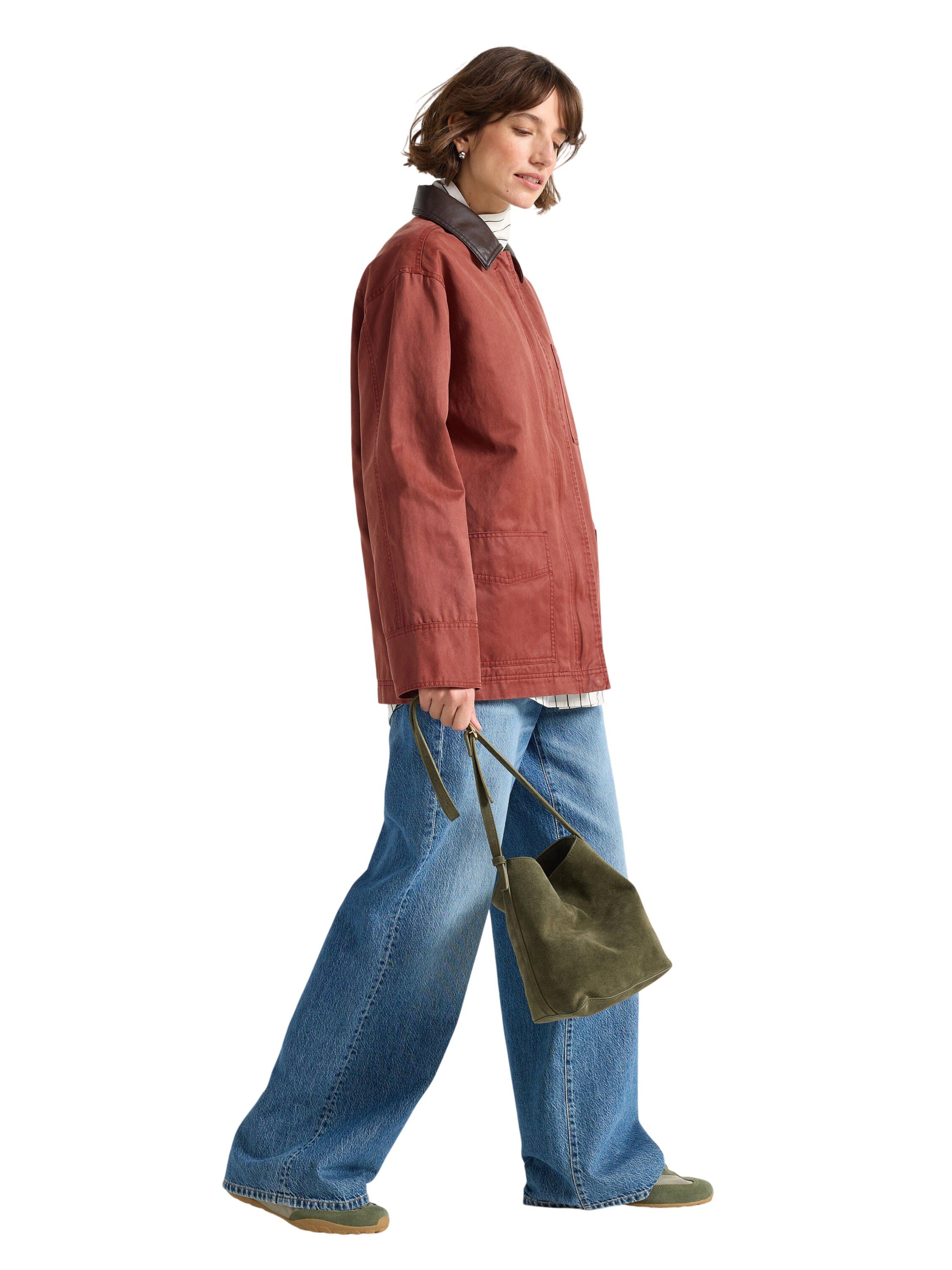 Vattert jakke med avslappet passfor