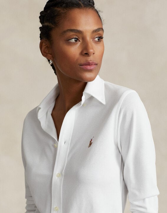 Knit Cotton Oxford Shirt