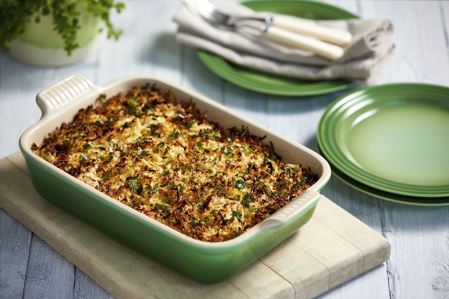 Rektangul&auml;r ugnsform Heritage stengods