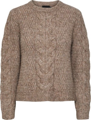 PCNINA LS O-NECK KNIT NOOS BC