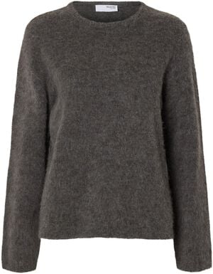 SLFLULU BRUSHED LS KNIT O-NECK