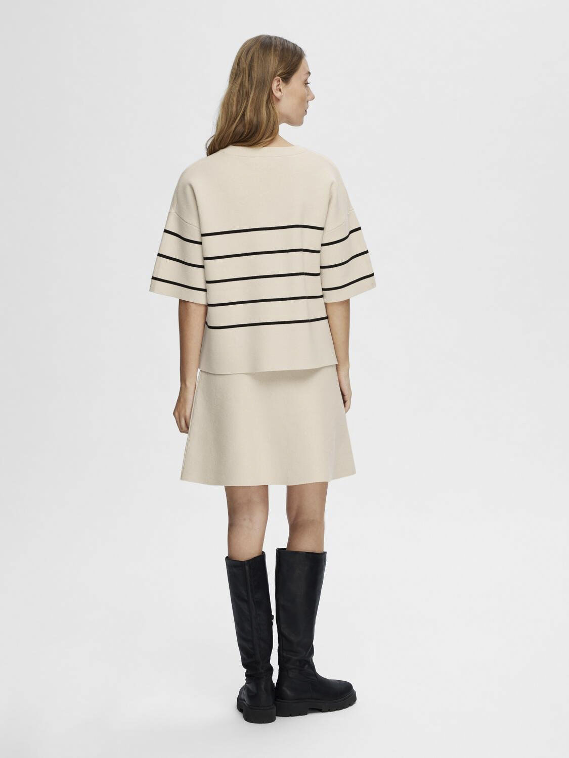 SLFLIVA 2/4 KNIT O-NECK NOOS