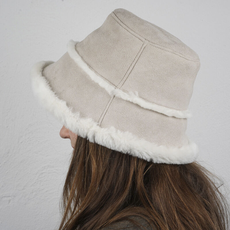 SEMERU - DOUBLE FACE SHEARLING BUCKET HAT