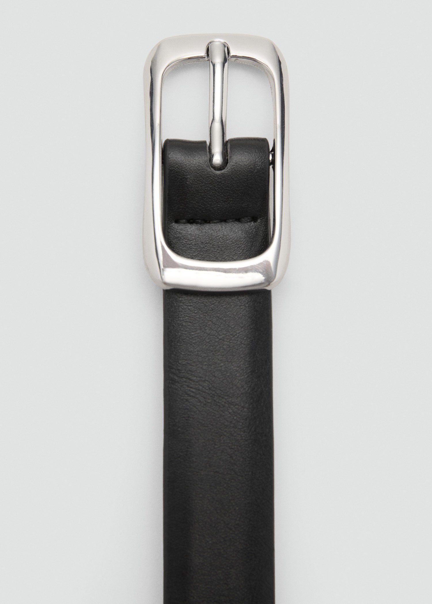 Rectangular buckle belt