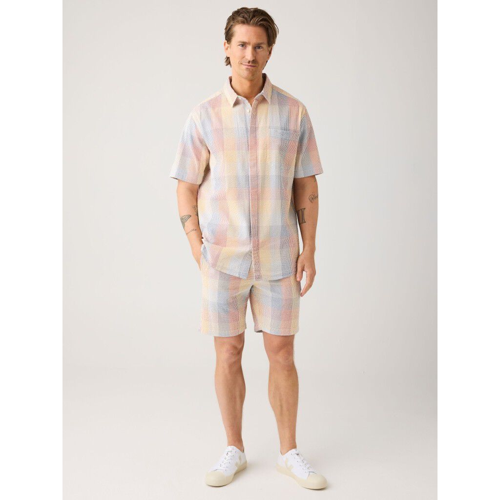 Fig loose seersucker shorts