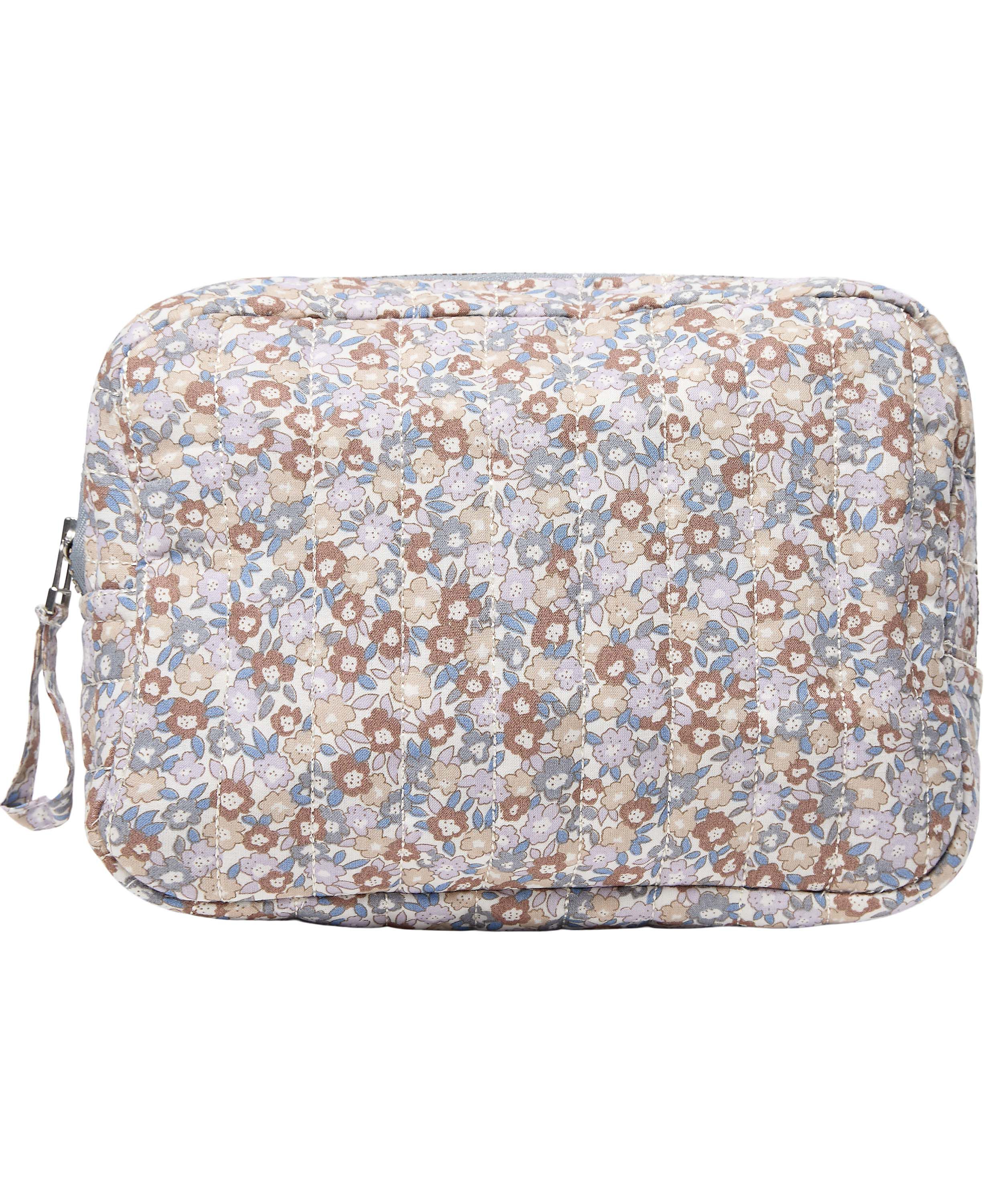 Make Up Bag, Quilted - Cotton Voile AOP MiniPastel Lilac