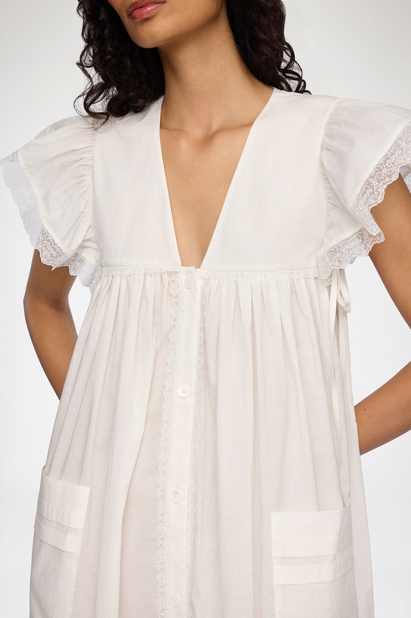 Cotton Voile Angel Long Dress