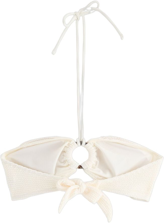 Krøllet bandeau bikinioverdel
