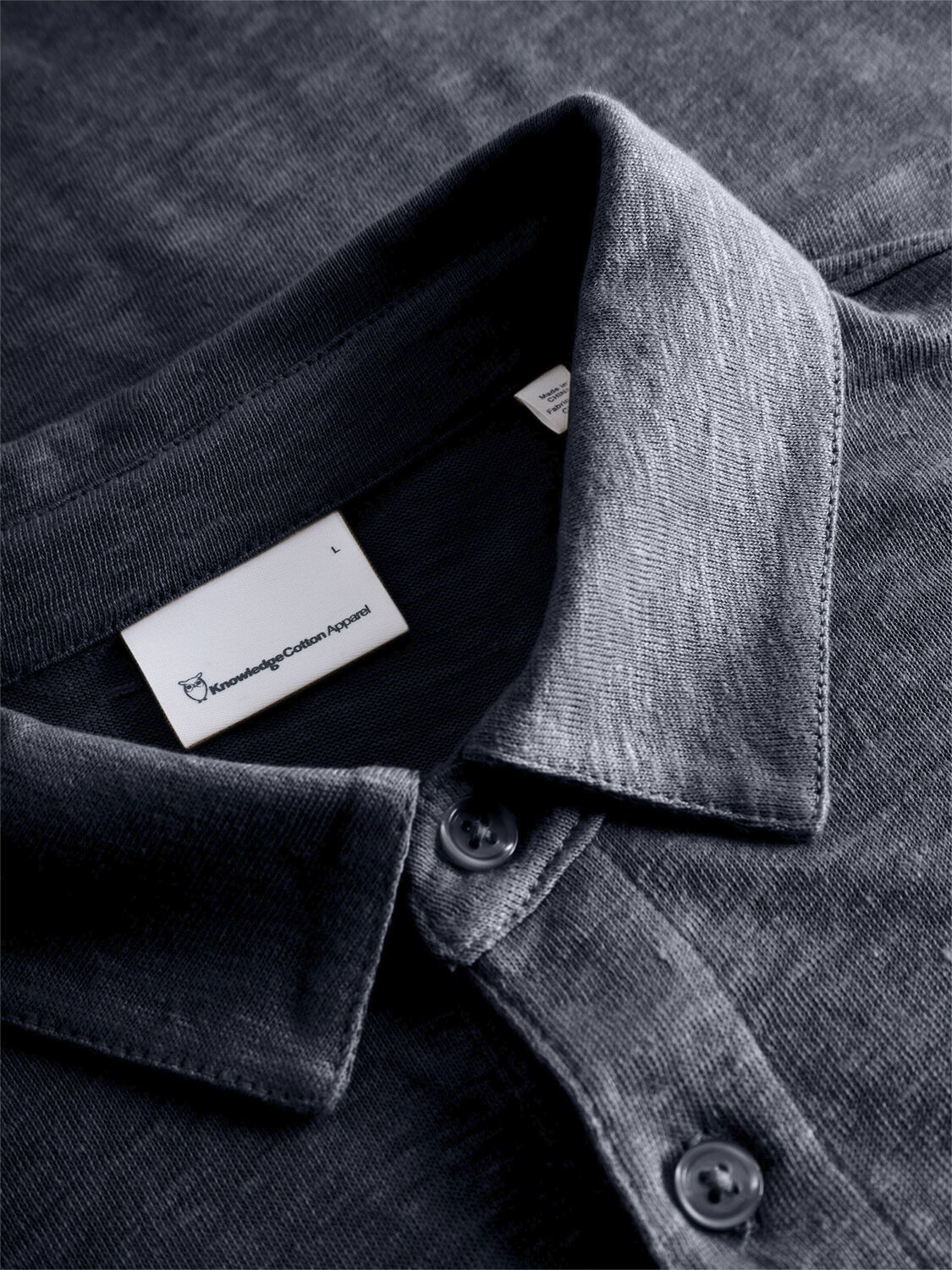 Regular linen polo - GOTS/Vegan