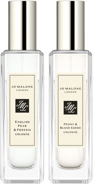 English Pear & Freesia + Peony & Blush Suede Cologne Scent Pairing Duo