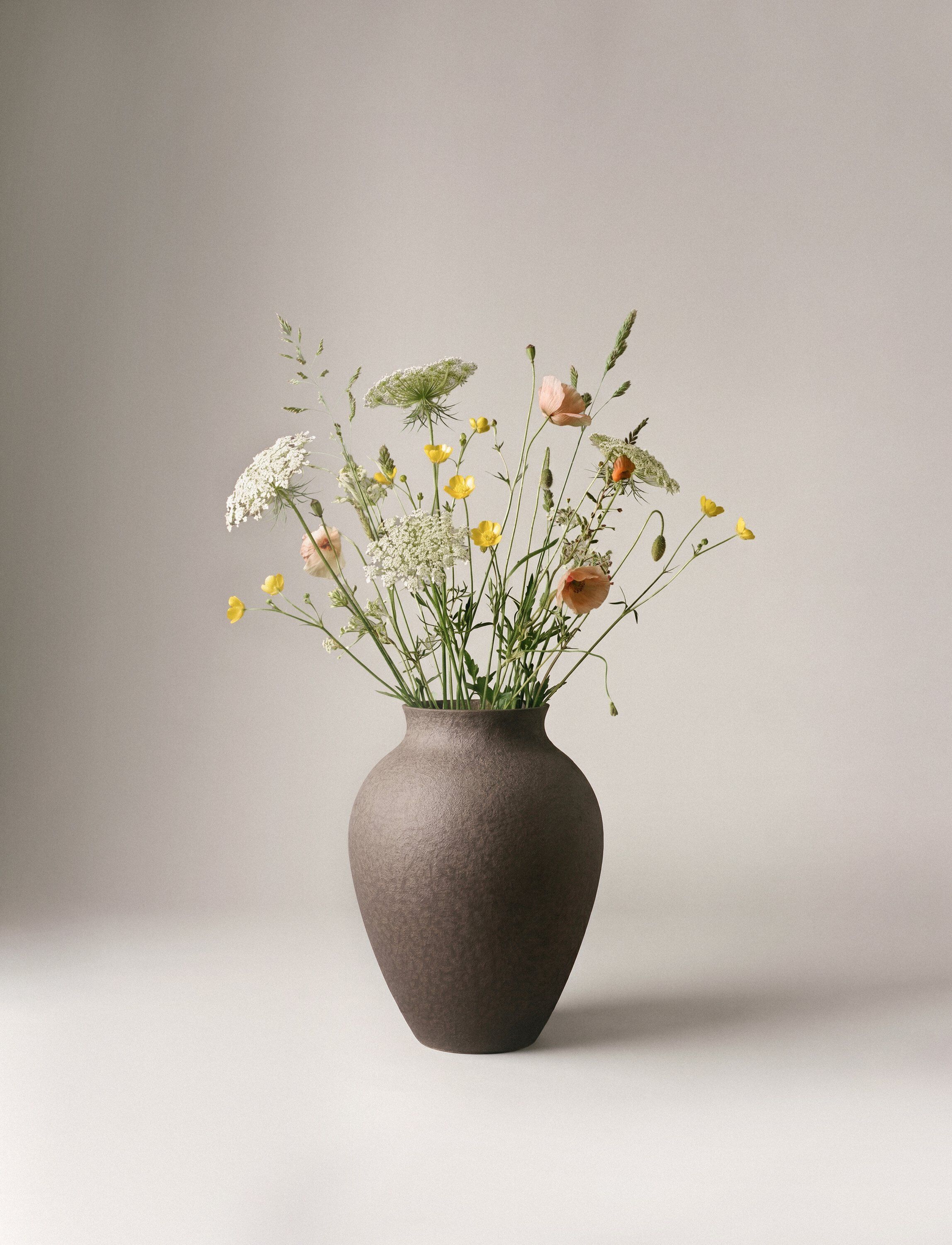 Knabstrup vas H 20 cm bark