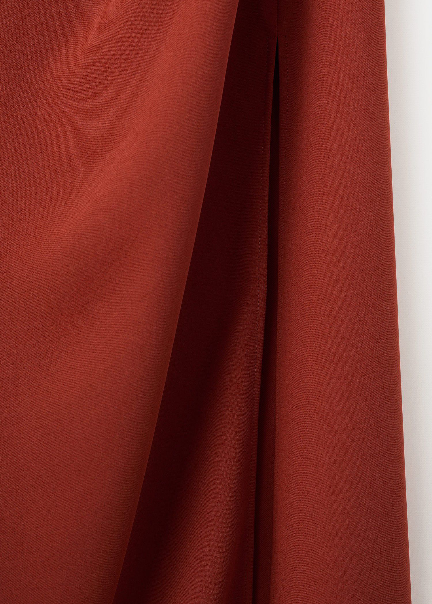 Midi-dress with gathered sides
