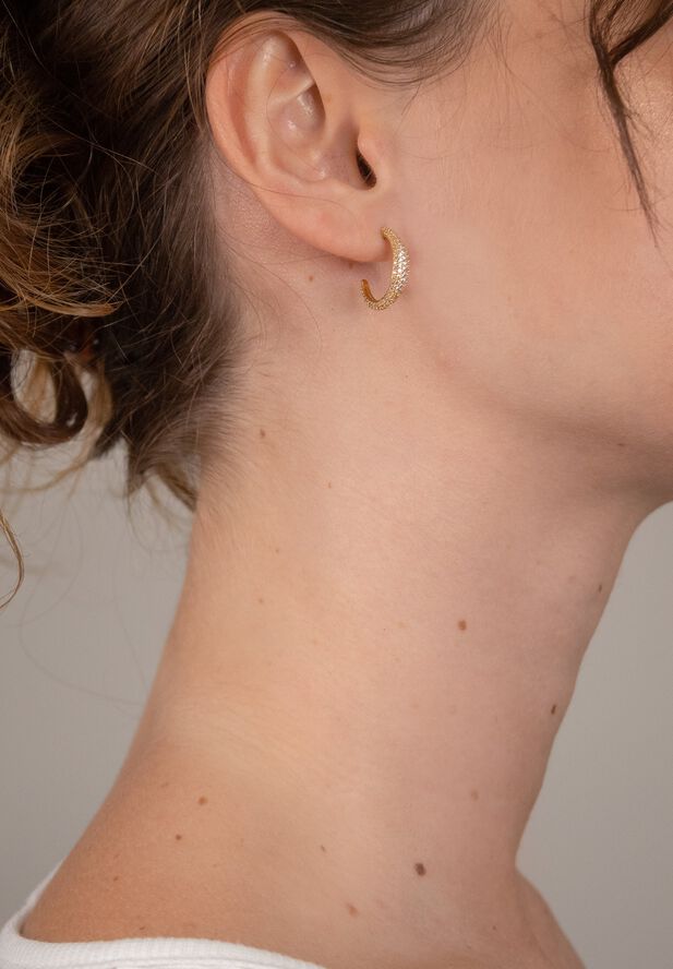 Ocean Flow Medium Sparkle Hoop