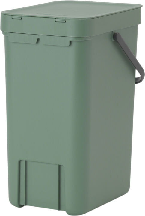 Affaldsspand m/låg sort.kon. 12 ltr