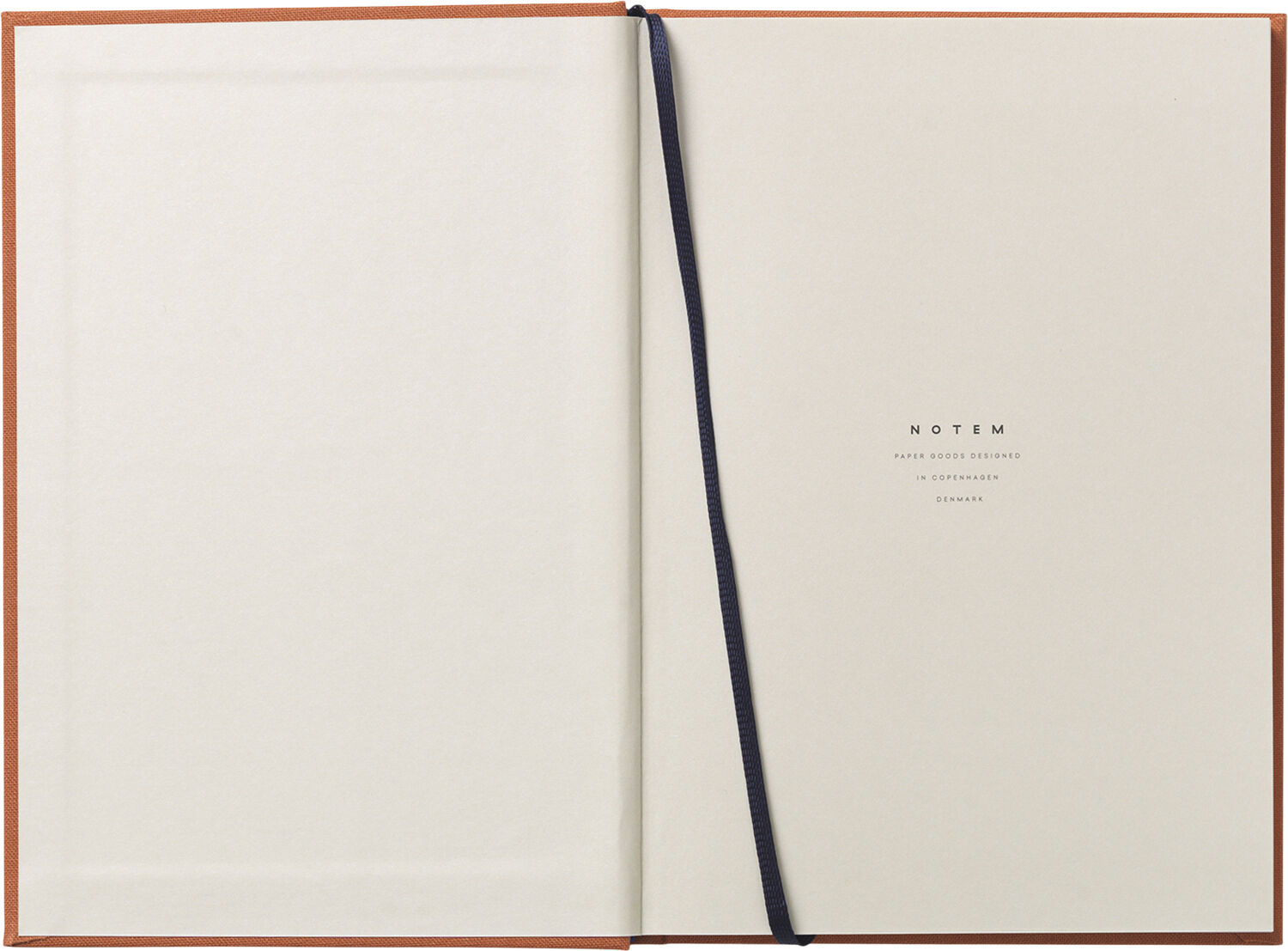 Notesbog med ugeplan, hardcover, sienna