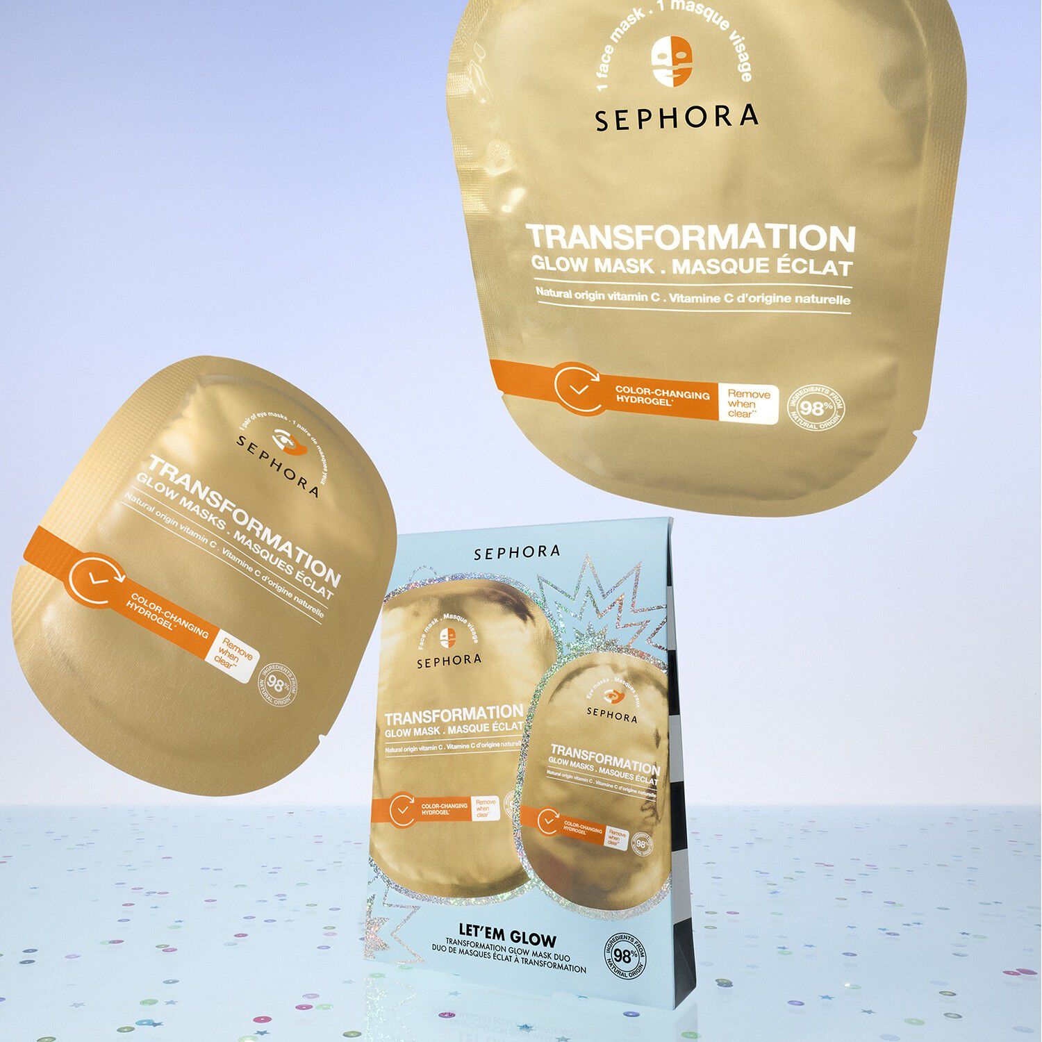 Let'em Glow Set - Set med masker