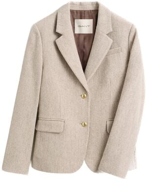 SLIM HERRINGBONE BLAZER
