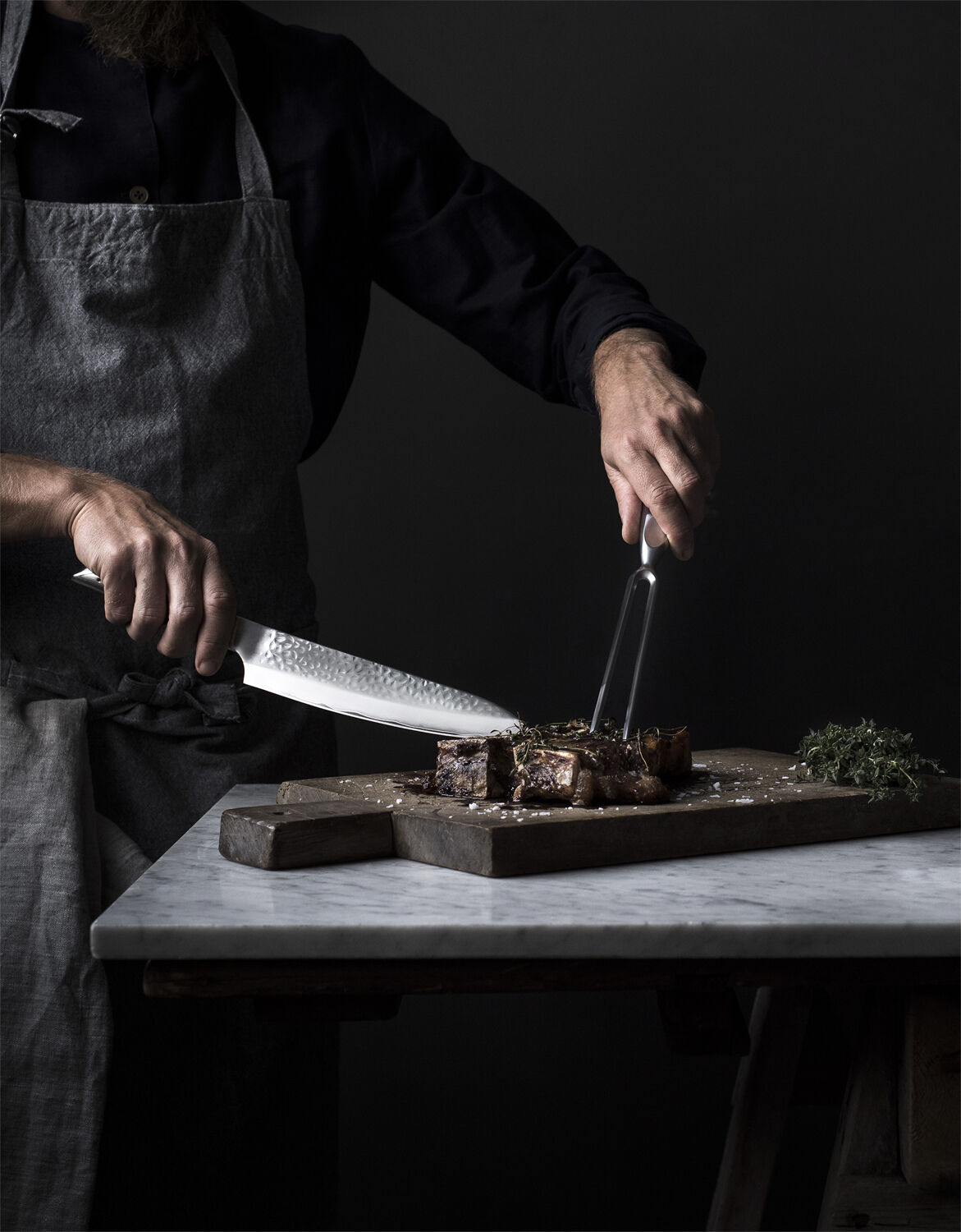 SAI-02 forsk&aelig;rerkniv st&aring;l 21 cm.