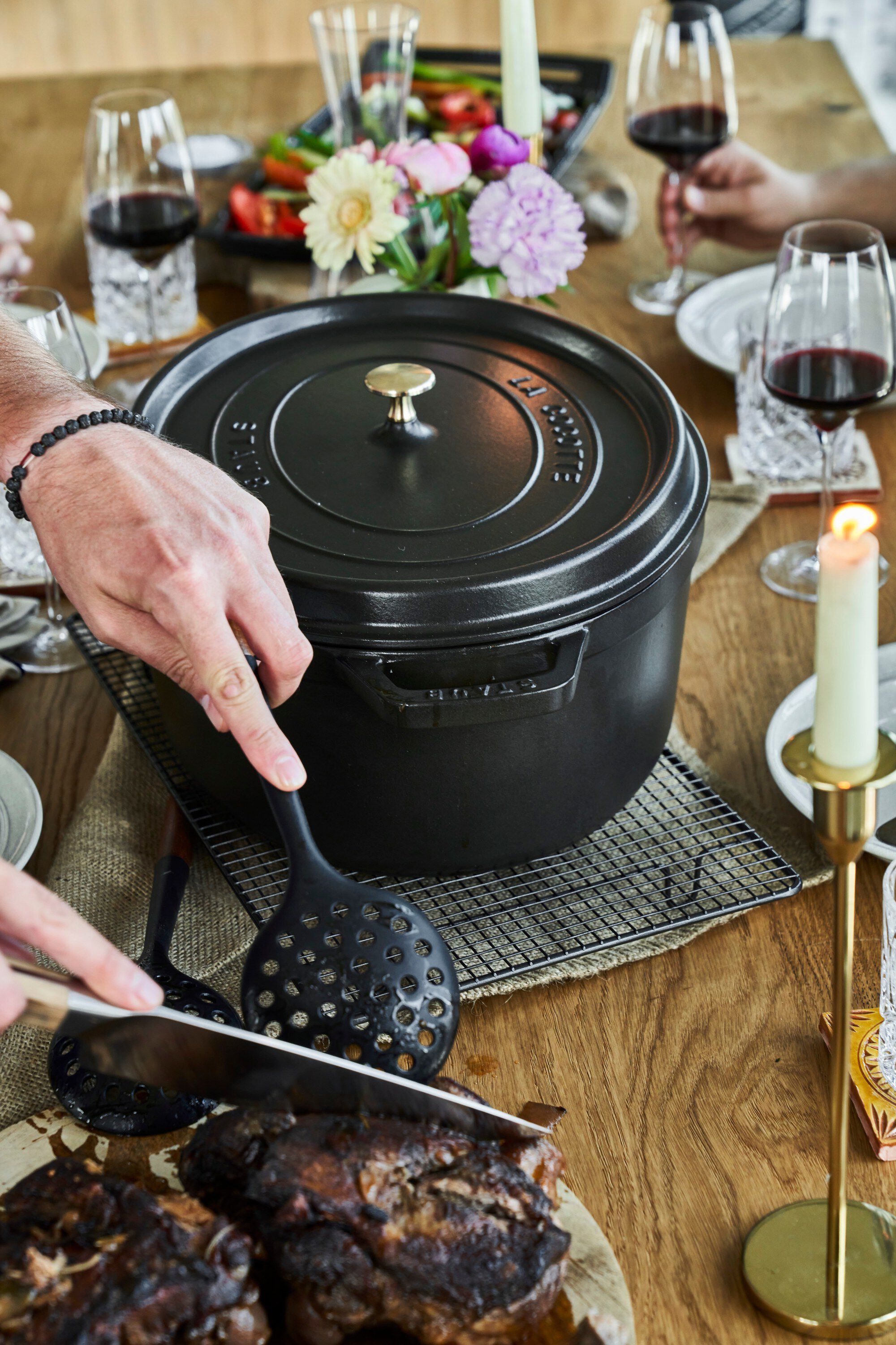 La Cocotte Gryta 41 cm / 12 l, Oval, Svart, Gjutj&auml;rn