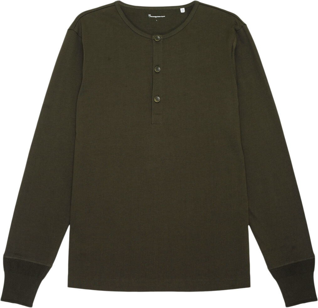 BO long sleeve henley - GOTS/Vegan
