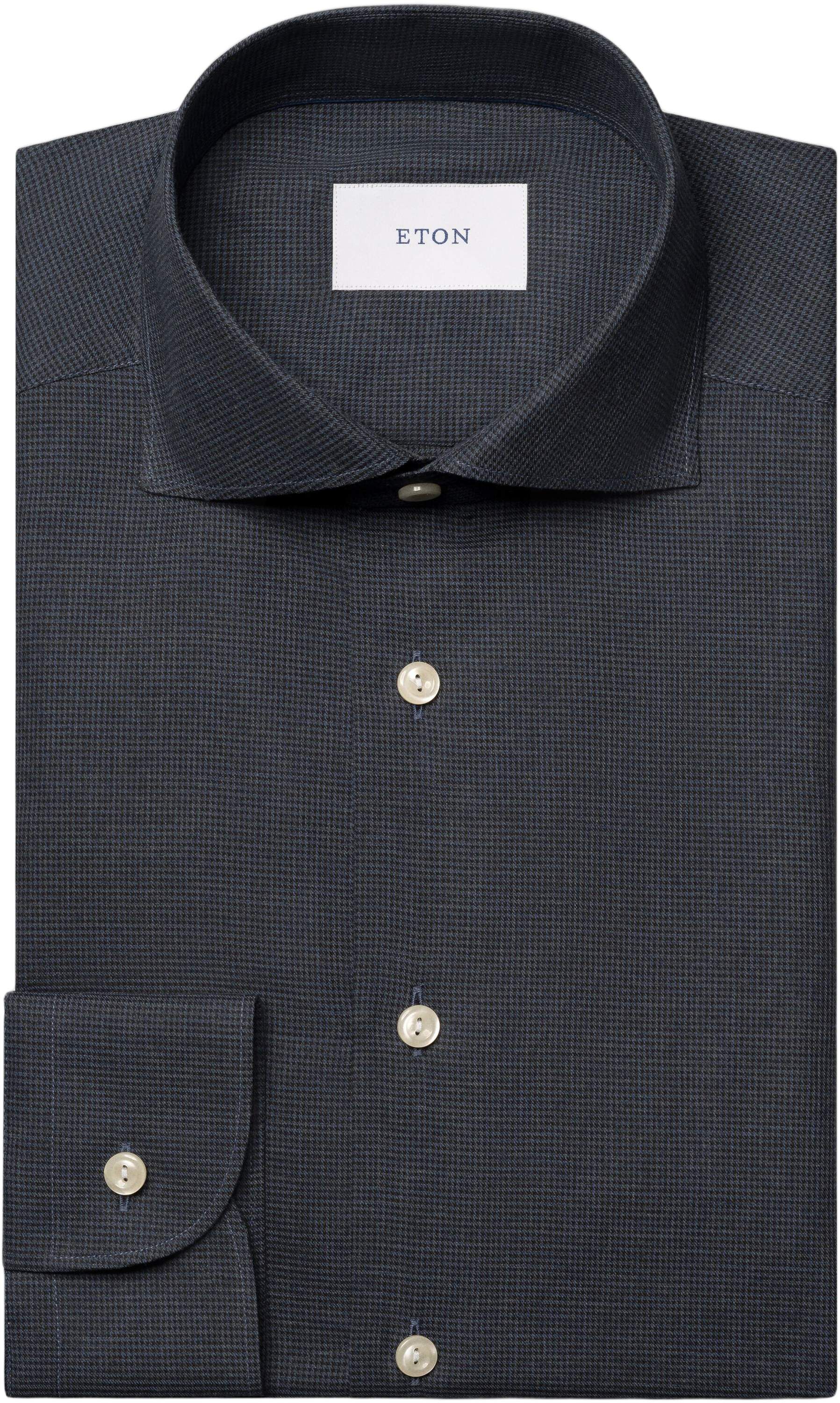 Slim Fit Micro Check Signature Flannel Shirt