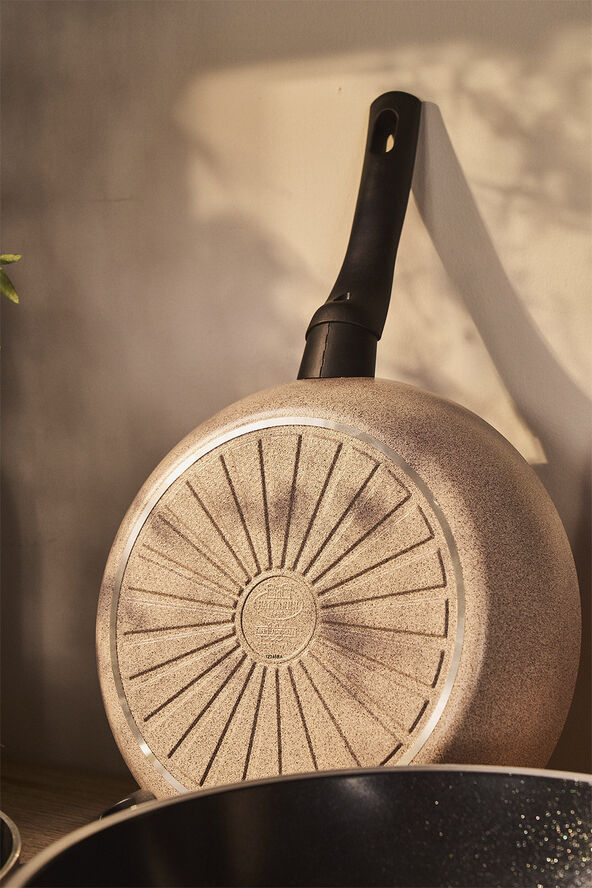 Ledro Stekpanna 28 Beige Rund Aluminum