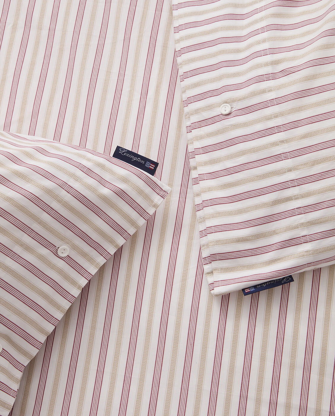 Dobby Striped Cotton Poplin Bed Set