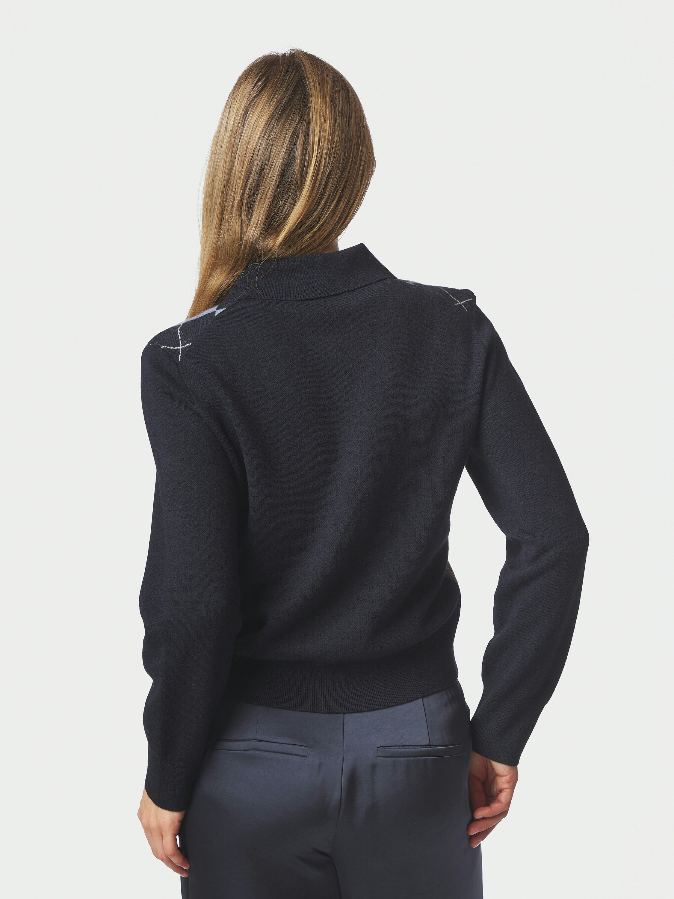 Julina Check Knit Blouse