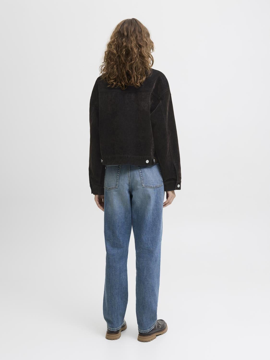 JXMIA FLOCK LS DENIM JACKET DNM