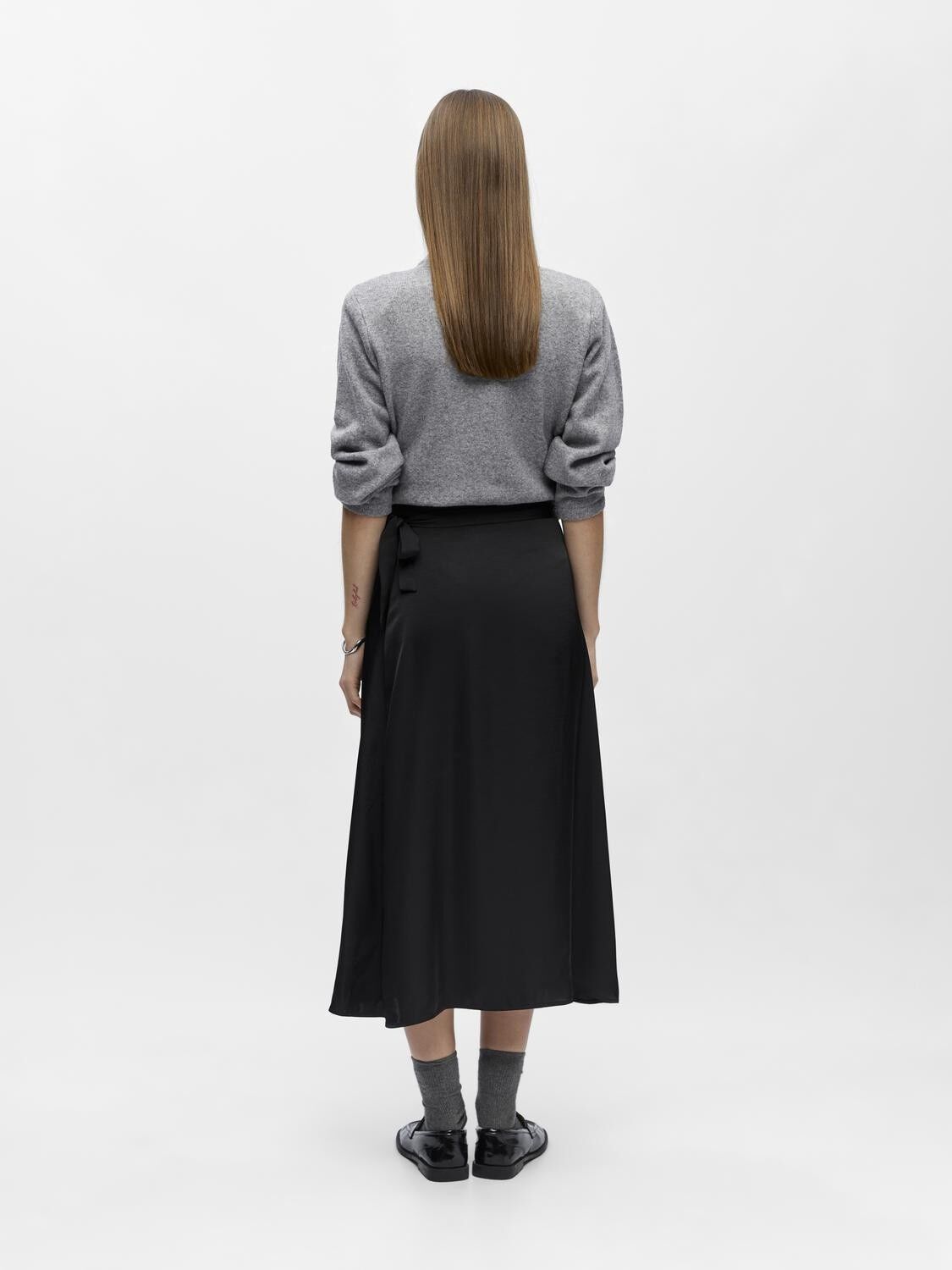 OBJCHILLI MIDI WRAP SKIRT DIV
