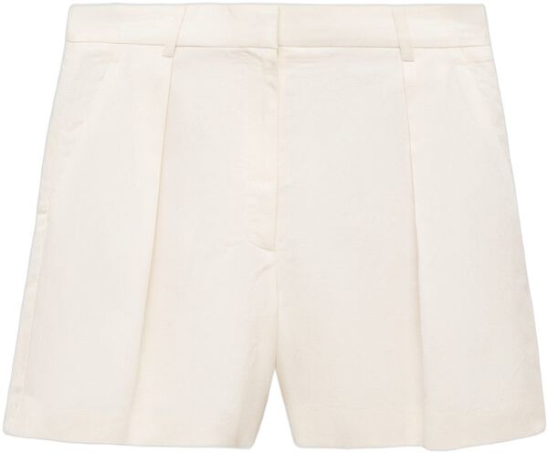 Linen-blend suit bermuda shorts