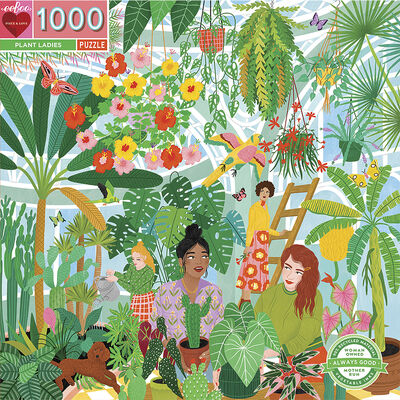 eeBoo - Puslespil 1000 brk - Planter og venner