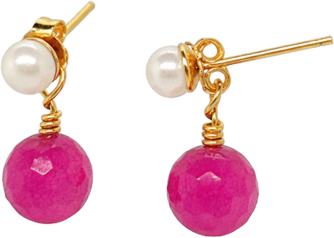 Ina Agat Earrings - Gold